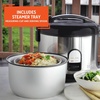 image:imageIMUSA 10 Cup Deluxe Stainless Steel Electric Rice Cooker with Steam Tray10 Cups