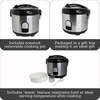 image:imageIMUSA 10 Cup Deluxe Stainless Steel Electric Rice Cooker with Steam Tray10 Cups