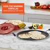 image:imageIMUSA 11in Carbon Steel Nonstick Round Comal with Cool Touch Handles BlackBakelite Handles