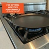 image:imageIMUSA 11in Carbon Steel Nonstick Round Comal with Cool Touch Handles BlackBakelite Handles