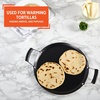 image:imageIMUSA 11in Carbon Steel Nonstick Round Comal with Cool Touch Handles BlackBakelite Handles