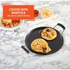 image:imageIMUSA 11in Carbon Steel Nonstick Round Comal with Cool Touch Handles BlackBakelite Handles