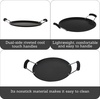 image:imageIMUSA 11in Carbon Steel Nonstick Round Comal with Cool Touch Handles BlackBakelite Handles