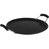image:imageIMUSA 11in Carbon Steel Nonstick Round Comal with Cool Touch Handles BlackBakelite Handles