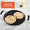 image:imageIMUSA 11in Carbon Steel Nonstick Round Comal with Cool Touch Handles BlackBakelite Handles