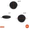 image:imageIMUSA 11in Carbon Steel Nonstick Round Comal with Cool Touch Handles BlackMetal Handles