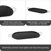 image:imageIMUSA 11in Carbon Steel Nonstick Round Comal with Cool Touch Handles BlackMetal Handles