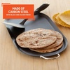 image:imageIMUSA 11in Carbon Steel Nonstick Round Comal with Cool Touch Handles BlackMetal Handles