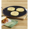 image:imageIMUSA 11in Carbon Steel Nonstick Round Comal with Cool Touch Handles BlackMetal Handles