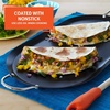 image:imageIMUSA 11in Carbon Steel Nonstick Round Comal with Cool Touch Handles BlackMetal Handles