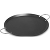 image:imageIMUSA 11in Carbon Steel Nonstick Round Comal with Cool Touch Handles BlackMetal Handles