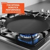 image:imageIMUSA 11in Carbon Steel Nonstick Round Comal with Cool Touch Handles BlackMetal Handles