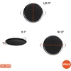 image:imageIMUSA 11in Carbon Steel Nonstick Round Comal with Cool Touch Handles BlackMetal Handles