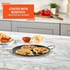 image:imageIMUSA 11in Carbon Steel Nonstick Round Comal with Cool Touch Handles BlackMetal Handles