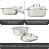 image:imageIMUSA 13 Inch Cajun Cast Aluminum Oval Roaster with Lid for Vegetables11 Inch