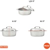 image:imageIMUSA 13 Inch Cajun Cast Aluminum Oval Roaster with Lid for Vegetables15 Inch