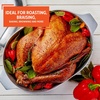 image:imageIMUSA 13 Inch Cajun Cast Aluminum Oval Roaster with Lid for Vegetables18 Inch