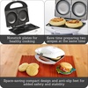 image:imageIMUSA 2 Slot Electric Sandwich Maker for Breakfast Nonstick WhiteArepa maker