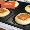 image:imageIMUSA 2 Slot Electric Sandwich Maker for Breakfast Nonstick WhiteArepa maker