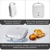 image:imageIMUSA 2 Slot Electric Sandwich Maker for Breakfast Nonstick WhiteArepa maker
