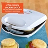 image:imageIMUSA 2 Slot Electric Sandwich Maker for Breakfast Nonstick WhiteArepa maker