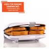 image:imageIMUSA 2 Slot Electric Sandwich Maker for Breakfast Nonstick WhiteSandwich