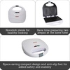 image:imageIMUSA 2 Slot Electric Sandwich Maker for Breakfast Nonstick WhiteSandwich