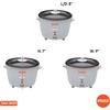 image:imageIMUSA 3 Cup Electric Ceramic Rice Cooker White