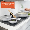 image:imageIMUSA 3 Piece 35 7 amp 11 Qt Aluminum Caldero Set Oven Safe357 11 Quarts