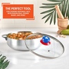 image:imageIMUSA 32 Qt Boricua Polished Aluminum Caldero with Glass LidBoriqua