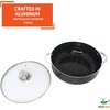 image:imageIMUSA 44 Qt Bistro Cera Aluminum Speckled Black Ceramic Caldero Oven Safe44 Quarts
