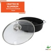 image:imageIMUSA 44 Qt Bistro Cera Aluminum Speckled Black Ceramic Caldero Oven Safe9 Quarts
