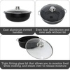 image:imageIMUSA 44 Qt Bistro Cera Aluminum Speckled Black Ceramic Caldero Oven Safe9 Quarts