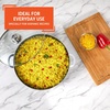 image:imageIMUSA 44 Qt Bistro Cera Aluminum Speckled Black Ceramic Caldero Oven Safe9 Quarts