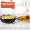 image:imageIMUSA 44 Qt Bistro Cera Aluminum Speckled Black Ceramic Caldero Oven Safe9 Quarts