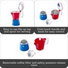 image:imageIMUSA 6 Cup Caribbean Cast Aluminum Stovetop Coffee MakerRed