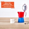 image:imageIMUSA 6 Cup Caribbean Cast Aluminum Stovetop Coffee MakerRed