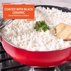 image:imageIMUSA 69 Qt Large Red Aluminum Dutch Oven Caldero with Black Ceramic Nonstick amp Glass Lid  Big Rice Stew Cooking Pot for Soups Beans Braising amp Traditional Hispanic Recipes69 Qt