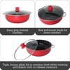 image:imageIMUSA 69 Qt Large Red Aluminum Dutch Oven Caldero with Black Ceramic Nonstick amp Glass Lid  Big Rice Stew Cooking Pot for Soups Beans Braising amp Traditional Hispanic Recipes69 Qt