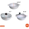 image:imageIMUSA 7 Qt Cast Aluminum Caldero Dutch Oven with Glass Lid