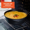 image:imageIMUSA 7 Qt Cocotte Cera Aluminum Black Ceramic Caldero with Glass Lid