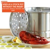 image:imageIMUSA Aluminum Steamer Dual Piece Set 28Qt and 10Qt Silver28 Qt and 10 Qt