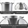 image:imageIMUSA Aluminum Steamer Dual Piece Set 28Qt and 10Qt Silver28 Qt and 10 Qt