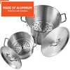 image:imageIMUSA Aluminum Steamer Dual Piece Set 28Qt and 10Qt Silver32 Qt and 10 Qt