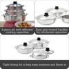 image:imageIMUSA Carmen de Viboral Cast Aluminum Nonstick Caldero 6 Piece Set16 Quarts