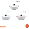 image:imageIMUSA GAU80508 Jumbo Traditional Natural Caldero for Cooking and Serving 18 Quart SilverAluminum Lid