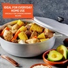 image:imageIMUSA GAU80508 Jumbo Traditional Natural Caldero for Cooking and Serving 18 Quart SilverAluminum Lid