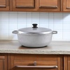 image:imageIMUSA GAU80508 Jumbo Traditional Natural Caldero for Cooking and Serving 18 Quart SilverAluminum Lid