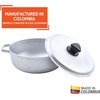 image:imageIMUSA GAU80508 Jumbo Traditional Natural Caldero for Cooking and Serving 18 Quart SilverAluminum Lid