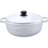 image:imageIMUSA GAU80508 Jumbo Traditional Natural Caldero for Cooking and Serving 18 Quart SilverAluminum Lid